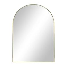 an arch shaped mirror on a white background