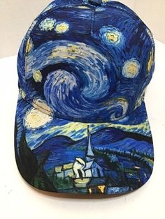 This Starry Night Van Gogh Baseball Cap Hat is a must-have for any art lover. The blue color and Vincent van Gogh style make it a unique addition to any collection. It is designed for men and comes in one size, making it a comfortable fit for all. Perfect for adding a touch of style to any outfit, this baseball cap is a great choice for any occasion. Van Gogh Style, Starry Night Van Gogh, Vincent Van, Vincent Van Gogh, Van Gogh, Lovers Art, Starry Night, Baseball Cap, Caps Hats