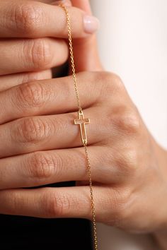 Sterling Silver Tiny Cross Bracelet, Cross Jewelry, Religious Bracelet, Tiny Cross Bracelet, Dainty Cross Jewelry, Christmas Gifts for Women - Etsy Dainty Adjustable Cross Jewelry, Adjustable Cross Chain Bracelet As Gift, Adjustable Chain Cross Rosary Bracelet As Gift, Rosary Bracelet With Cross And Adjustable Chain For Gifts, Adjustable Cross Rosary Bracelet As Gift, Gold Cross Bracelets For Gifts, Delicate Adjustable Bracelets As Gift, Adjustable Cross Bracelets For Weddings, Delicate Adjustable Bracelets For Gifts