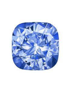 a blue diamond on a white background