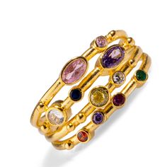 Colorful Multi Gemstone & Gold Adjustable Statement Ring, a dainty yet eye-catching piece perfect for the fashion-forward, stylish woman. Crafted with a 24k gold-plated base, this ring features an elegant arrangement of small and large multi-colored gemstones, offering a playful yet sophisticated design. Its trendy, colorful look makes it ideal for stacking, allowing you to create a personalized and versatile style. The adjustable band ensures comfort and a perfect fit for any occasion. Whether Colored Gemstones, Forever Jewelry, Jewelry Ring Box, Men's Jewelry Rings, Mens Jewelry Bracelet, Fine Jewellery Necklace, Polish Jewelry, Sophisticated Design, Watch Necklace