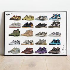 Jordan 1 Poster, Sneakerhead Decor, Nike Posters, Travis Scott Sneakers, Hypebeast Sneakers, Jordan Poster, Nike Poster, Hypebeast Room, Shoe Poster