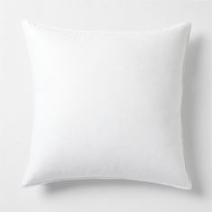 a white pillow on a white background