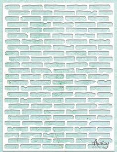 a blue and white brick wall pattern