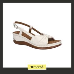 in stock Chic Summer Slingback Sandals With Arch Support, White Cushioned Slingback Sandals With Open Heel, White Slingback Sandals With Arch Support For Summer, White Open Toe Slingback Sandals With Arch Support, Summer T-strap Slingback Sandals With Arch Support, Elegant White Slingback Sandals For Beach, White Open Toe Slingback Sandals With Adjustable Strap, White Slingback Sandals With Adjustable Strap, White Round Toe Slingback Sandals With Arch Support