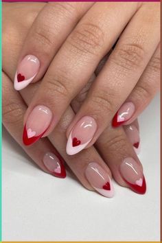 Valentine's Nails Inspiration, Trendy and Romantic Nail Designs, Heartfelt Nail Art Ideas, Perfect for Valentine's Day, Love-themed Manicures, Red and Pink Nail Colors, Glittery and Glamorous Nail Accents, DIY Valentine's Nail Trends, Express Your Love Through Your Nails, Nail the Perfect Valentine's Look, Surprise Your Date with Stunning Nails, Elevate Your Manicure Game this Valentine's Day! 💅❤️ #ValentinesNails #NailArtRomance #DIYManicure #HeartNailArt #ValentinesManicure #NailDesignsLove Diy Valentine's Nails, Cutesy Nails, Pink Nail Colors, Valentine Nail Art, Romantic Nails, Festive Nail Art, Heart Nail Art, Long Nail Designs, Nail Designs Valentines