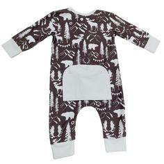 Climb into cozy comfort with our Espresso Mountain Animals Buttflap Pajamas. These fall pajamas feature a playful print of mountain animals and a personalized buttflap (optional) for extra cuteness. Perfect for kids who love adventure. Happy trails (and zzz's) await! 95% Polyester 5% Spandex True to size Bodysuit: Sizes newborn to 12m Two Piece Pant Set: Sizes 18m to 12 Elastic waistband Sewn on buttflap Baby Girls Tops, Luxe Lounge, Happy Trails, Autumn Sales, Halloween Sale, Dress Pant, Boys Top, Girl Top, Comforters Cozy