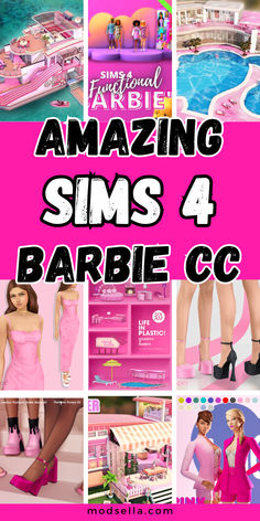 Sims 4 barbie cc Sims 4 Cc Sparkly Dress, Sims Barbie Cc, Doll Cc Sims 4, The Sims 4 Barbie Cc, The Sims 4 Teen Cc, Barbie Cc Sims 4, Barbie Sims 4, Barbie Sims 4 Cc, Sims 4 Pink Cc