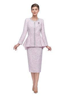 Serafina 4025 2 piece Novelty Skirt Suit Colors: Champagne, Pink Sizes: 8, 10, 12, 14, 16, 18, 20, 22, 24 Fitted Two-piece Long Sleeve Suits, Fitted Two-piece Suits With Long Sleeves, Elegant Stretch Sets For Winter, Elegant Two-piece Stretch Set, Elegant Pink Winter Sets, Spring Formal Stretch Sets, Fitted Long Sleeve Sets For Spring, Elegant Pink Fall Sets, Elegant Fitted Two-piece Skirt