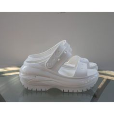 Crocs Classic Mega Crush Sandal Unisex Thick Soled Sandals White Us Women 6 / M4 Preowned, Great Condition. See Photos. Mega Crush Sandal, Shoes Crocs, Sandals White, Women's Crocs, Crocs Shoes, Women's Shoes Sandals, Shoes Sandals, Size 6, Women Shoes