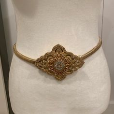 Nwot 26.5” From Clasp To Clasp Snake Chain Has Stretch Any Questions Please Ask Before Purchasing Luxury Gold Adjustable Chain Belt, Luxury Metal Chain Belt, Gold Snake Belt, Red Priestess, Luxury Chain Belt With Gold-tone Hardware, Luxury Gold-tone Metal Chain Belt, Lady In Waiting, Stretch Belt, Dragon Rider