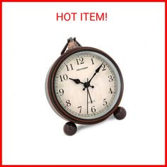 an old fashioned clock with the words hot item on it's front and side