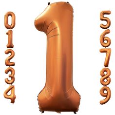 an inflatable balloon shaped like the number one