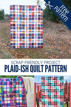 the scrap friendly project is featured in this quilt pattern, and it's easy to make