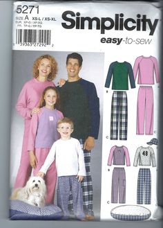 an adult and child's pajama set in two lengths, with matching pajamas