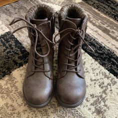 Reposhing This Item I Purchased From @Brooke4448. They Are Brand New And Super Cute But Unfortunately A Little Small For My Wide Feet. Questions? Leave A Comment Below! Brown Combat Boots, Moto Boots, Combat Boots, Super Cute, Women Shoes, Brand New, Boots, Women Shopping