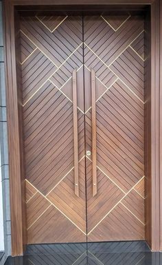 a wooden door with an intricate design on it