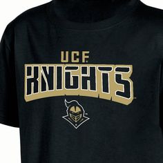 Every little sports fan needs this officially licensed collegiate youth short sleeve tee in their wardrobe lineup. This crewneck t-shirt comes in team colors with a team graphic, making it a fun and versatile option for your little one. The comfortable cotton fabric makes sure your little boy is ready to rep his team all day, everyday! Dodgers Girl, Ucf Knights, All Day Everyday, Hem Style, Fabric Names, Sports Fan, Lionel Messi, Team Colors, Knights