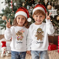 Custom Gingerbread Cookie Toddler Shirt, Christmas Girls Boys Shirt, Custom Kids Christmas Shirt, Kids Name Christmas Shirt, Gift For Kids HOW TO ORDER 1️) Please review all the information provided below before placing an order. 2️) Select the shirt type and size. 3️) Select the color of the shirt using the following options. 4) Select your design (Personalization Box) if applicable. 5) Need more items? Add your current item to your cart and if you like to add more items to your order please click the back button and repeat steps 1-4. 6) Once all your desired items are in your cart you may complete your order by entering your payment method and desired shipping address, and click submit. Which Brands are Used      Your orders are prepared from BELLA CANVAS, GILDAN, RABBIT SKINS brands. An Kids Christmas Clothes, Christmas Cookie Shirt, Kids Christmas Shirt, Cookie Shirt, Christmas Girls, Christmas Shirts For Kids, Name Christmas, Gingerbread Cookie, Custom Kids