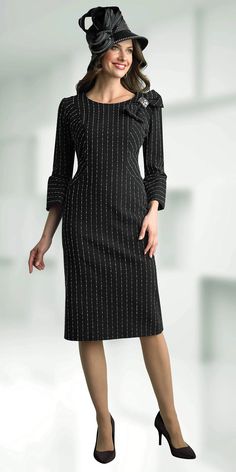 Lily & Taylor 4827 black bell sleeve dress Elegant Long Sleeve Lined Midi Dress, Classic Black Winter Dress, Fitted Black Lined Dress, Black Lined Midi Dress For Formal Events, Black Lined Midi Dress For Formal Occasions, Formal Black Lined Midi Dress, 1 Piece Dress, Church Suits And Hats, Twill Skirt