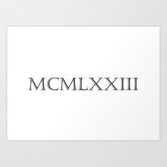 the word mcmllxviii written in black ink on white paper