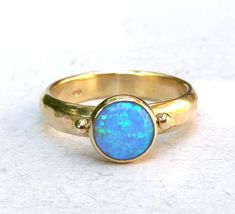 Solitaire Opal ring, Anniversary Ring ,Fine 9K jewelry, Birthstone ring, Statement ring,October Birt Solitaire Opal Ring, Non Traditional Wedding Ring, Handmade Engagement Ring, Traditional Wedding Rings, Opal Solitaire Ring, October Birthstone Rings, White Opal Ring, Handmade Engagement Rings, Right Hand Rings