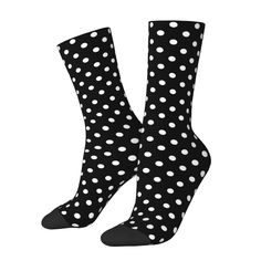 PRICES MAY VARY. One Size: Length:25.6 in /65CM , Height 15.7-16.5 in/ 40-42 CM ,Width: 3-3.3in/8-8.5CM, This Socks Fits Most Adults Man Women And Teens. Material: Made of Polyester, These Unique Socks is perfect for Halloween, Christmas,St. Patrick's Day,Valentine's Day and any crazy party! Application: The Socks For Women Are Suitable For Different Situation, You Can Wear The Winter Socks As House Socks, Office Socks, Hiking Socks, Christmas Socks In Spring, Fall, Winter Season Or In Any Cold Playful Black Winter Socks, Black And White Striped Knee High Socks, Black And White Striped Socks, Novelty Red Socks For Winter, House Socks, Polka Dot Socks, Unique Socks, Hiking Socks, Winter Socks