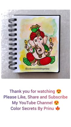 a notepad with the words thank you for watching please like share and subscibe my youtube channel