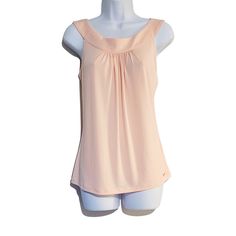 Measurements Chest 18" & Length 22" Color: Peach Calvin Klein Fitted Summer Tank Top, Calvin Klein Fitted Tank Top For Summer, Calvin Klein Summer Tank Top, Casual Stretch Calvin Klein Tank Top, Calvin Klein Stretch Tank Top, Calvin Klein Stretch Tops For Spring, Spring Stretch Calvin Klein Tops, Calvin Klein Spring Tops, Calvin Klein Casual Summer Tank Top