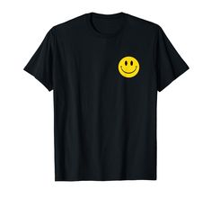 PRICES MAY VARY. yellow 90s smile face t shirt, smiling face t shirt, funny yellow smile tshirt, cute smiling tshirt, happy tshirt, retro 80s tshirt, 70s happiness tshirt, aesthetic tshirt, groovy tshirt, hippie tshirt, pocket logo tshirt Lightweight, Classic fit, Double-needle sleeve and bottom hem Fun Cotton T-shirt With Smiley Face, Funny Smiley Face T-shirt For Summer, Funny Smiley Face Summer T-shirt, Yellow Funny Print T-shirt, Yellow Crew Neck T-shirt With Funny Text, Yellow T-shirt With Funny Print, Black Smiley Face Crew Neck T-shirt, Black Crew Neck T-shirt With Smiley Face, Fun Short Sleeve Tops With Smiley Face