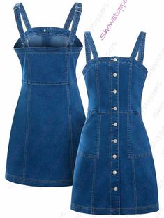 Beautiful Womens Denim Dress Sleeveless Pinafore Dresses Size 8 10 12 14 Blue for the Fashion-Lovi Thrift Wishlist, Vestidos Jeans, Western Clothing, Womens Denim Dress, Denim Dresses, Denim Ideas, Pink Suit, Womens Denim, Pinafore Dress