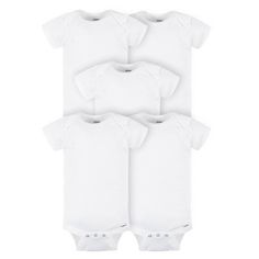 Our solid Onesies Brand bodysuits are classic. Made with soft cotton, each baby girl, baby boy, and neutral bodysuit keeps your little one comfortable all day or all night. We had our essentials independently certified with STANDARD 100 by OEKO-TEX so that you dont have to worry about harmful substances in your babys clothing. Our unisex Onesies are perfect to wear all on their own as a cool, comfy outfit when the weather is warm or worn layered underneath our baby pajamas, long sleeve shirts, p Gender Neutral Onesies, Neutral Onesies, Neutral Bodysuit, Adult Footie Pajamas, Pajamas Long Sleeve, Personalized Baby Shower Gifts, Footie Pajamas, Unisex Onesies, Baby Mittens