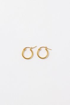 Classic Small Hoop Gold Piercings, Gold Small Hoop Classic Piercings, Classic Gold Small Hoop Piercings, Simple Everyday Gold Piercings, Hypoallergenic Gold Small Hoop Piercings, Classic Hoop Piercings, Tarnish Resistant, Classic Tarnish Resistant Hoop Piercings, Classic Tarnish-resistant Hoop Piercings, Everyday Nickel-free Yellow Gold Piercings