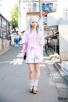 super cute ... Kyaori | 13 August 2016 | #Fashion #Harajuku (原宿) #Shibuya (渋谷) #Tokyo (東京) #Japan (日本) Candye Syrup, Tokyo Style, Medical Fashion, Harajuku Style, Tokyo Street