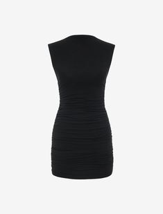 Sometimes, less really is more—and this simple, 90s, Calvin Klein-esque mock neck mini dress proves it. Also available as a top. Black Dress Png, Walk In Closet Shoes, Little Black Dress Aesthetic, Soft Boho Aesthetic, Fashion Blazer Outfits, Dresses Png, 2022 Summer Fashion, Dress Png, Summer Fashion 2022