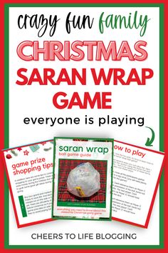 the christmas saran wrap game for everyone to play