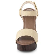 To create a different closure type, this is a Hook; Loop sandal with block heel. With suede uppers, these sandals can lengthen your legs and are suitable for any casual wear. Chunky Heel, Block Heel; Platform Sandal; Slingback Sandals; Self-Stick Closure; Open Toe; Round Toe; Vamp: Faux Suede; Outsole; Heel: PU; Heel Height: 4 5/7 Inch; Platform Height:1 4/7 Inch. Casual Block Heel Slingback Sandals With Adjustable Strap, Casual Slingback Sandals With Block Heel And Adjustable Strap, Casual Closed Toe Heels With Adjustable Strap, Suede Sandals With Wooden Heel And Ankle Strap, Casual Block Heel Heels With Adjustable Strap, Casual Block Heels With Adjustable Strap, Beige Wedge Sandals With Buckle Closure And Block Heel, Beige Wedge Sandals With Buckle And Block Heel, Beige Block Heel Wedge Sandals With Buckle Closure