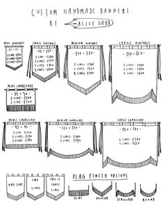 the instructions for how to make a custom handmade banner