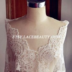 "Fabulous Ivory Wedding Lace Trim Luxury Alencon Lace Bridal Lace Embroidered Retro Tulle Lace 16.5 Inches Wide 1 Yard(AL079) Width: 16.5\"(42cm) This listing is for 1 yard. If you order more, you will get an uncut piece. All the lace are perfect for lingerie, bra, dresses, dolls, bridal veil, altered art, couture, costume, jewelry design, pillowcase, home decor and other projects you could imagine. For more quantity, please feel free to convo me for custom listing. Limited stock. If you like it Beige Embroidered Wedding Lace, Embroidered Beige Lace For Wedding, Embroidered Beige Wedding Lace, Cream Lace Wedding Dress For Bride, Cream Lace Bridal Accessories For Wedding, White Lace Bridal Accessories For Bridal Shower, Wedding Table Cloth, Bridal Gown Lace, Ivory Bridal Gown