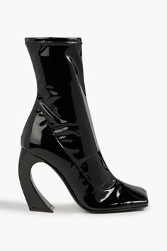 Find GIUSEPPE ZANOTTI Musa Patentleather Ankle Boots on Editorialist. Ankle boots patent-leather sculptural heel square toe concealed zip fastening along side leather sole made in italy Patent Leather Shoes, Leather Boot Shoes, Curator Style, Black Ankle Boots, Leather Ankle Boots, Giuseppe Zanotti, Leather Shoes, Black Boots, Patent Leather