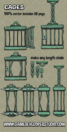 an illustrated drawing of different types of furniture