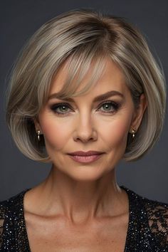 Blonde Highlights Short Hair, Short Bob Pixie, Haircut Gray Hair, Bob Pixie, Short Hair Highlights, Timeless Looks, Haircuts For Women Over 50, Old Hairstyles, Gorgeous Hairstyles