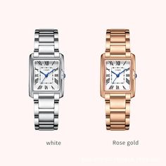 Product Information： Display Type: Pointer Style: leisure Waterproof: no Movement type: Quartz Mirror material: Mineral tempered glass mirror Buckle style: double press buckle Buckle material: stainless steel Strap material: stainless steel Color: white, rose gold Packing List： Watch*1 Skeleton Skin, Watches Women Simple, Mirror Material, Display Type, Just Cavalli, Ladies Watch, Women's Watch, White Rose Gold, White Rose