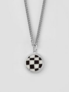 Editor's NotesNONENON's unique check pendant chain necklace is perfect for trendy casual stylings. - Unique and trendy mood- Engraved brand logo- Unconventional check pattern- Bold chain necklace- Good for layering with other necklaces- Easy to style- Daily point itemMeasurements(in.)S / M / L- Length : 15.75 in. / 19.69 in. / 23.62 in.- Pendant size : 0.51 * 0.51 in.Composition & Care- Tin Zinc or Steel, None Nickel Plated- Every plated accessories can be discolored overtime- Avoid dir Circle Chain, Poly Bags, Accessories Jewelry Necklace, Men Shoes Size, Check Pattern, Women Accessories Jewelry, Mens Bottom, 2 Colours, Washer Necklace