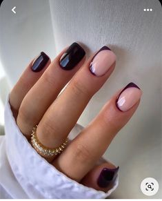 Plum Nails, Short Gel Nails, Cute Gel Nails, Short Nail, Fire Nails, Fancy Nails, Chic Nails