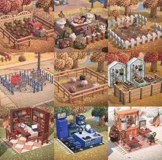 the farm life is shown in several different screens