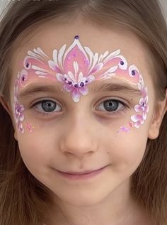 Barbie Face Paint, Princess Face Paint, Disney Face Painting, Girl Halloween Makeup, Festival Face Paint