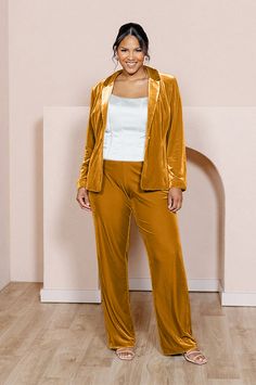 Model: Charisse; Size: 16 Pants Silhouette, Jacket Silhouette, Wedding Parties Colors, Silver Sage, Fitted Pants, Velvet Suit, Fitted Jacket, Bridesmaid Dress Colors, Velvet Pants