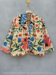 Suzani Hand Embroidery Jacket Coat, Women Wear Winter Jackets, Bridesmaid Gift, Winter Jacket,Suzani kimono robe
https://www.etsy.com/listing/1609028032/suzani-hand-embroidery-jacket-coat-women Silk Tank Dress, Embroidery Jacket, Floral Pajama Set, Kantha Fabric, Kantha Jacket, Floral Pajamas, Cotton Pajama Sets