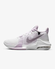 the nike air zoom low in white and purple